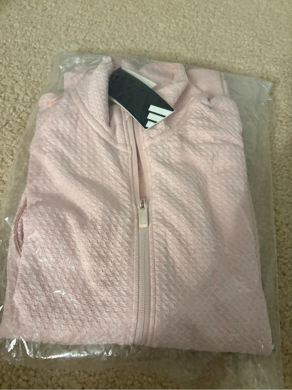 adidas Light Pink Women's Zip-Up Hoodie